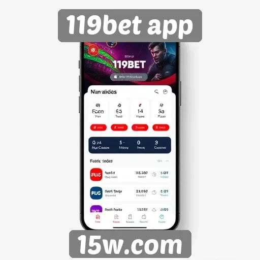 Avaliação da interface do 119bet app